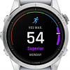 Умные часы Garmin Epix Pro Gen 2 Standard 42 мм (серебро/белый камень)