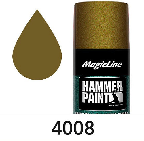 Автомобильная краска MagicLine по металлу (молотковая) золотистый 265 г