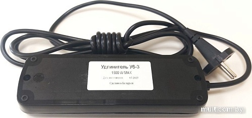 Удлинитель Тифлос У6-3 (5м, черный)