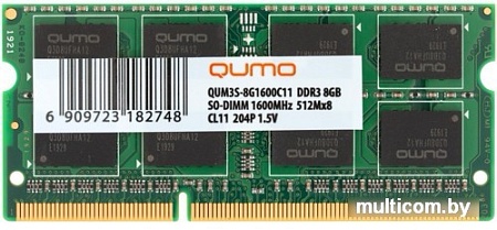 Оперативная память QUMO QUM3S-8G1600C11