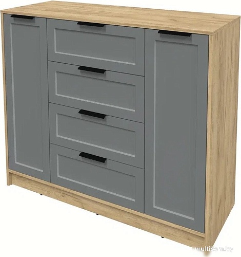 Тумба Интерлиния Концепт Тренд КТ-Т120 (дуб золотой/серый)