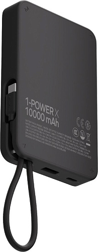 Внешний аккумулятор Momax 1-Power X Built-in USB-C IP152 10000mAh (черный)