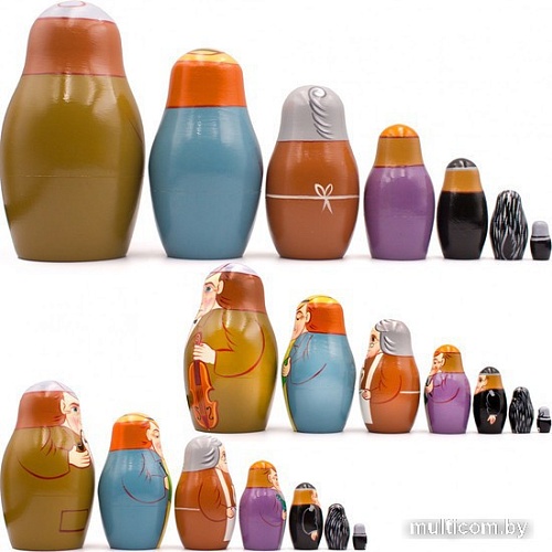 Развивающая игра Брестская Матрешка С Шерлоком Холмсом (набор 7 шт)