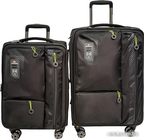 Чемодан-спиннер Mironpan 50160 53 см (черный)