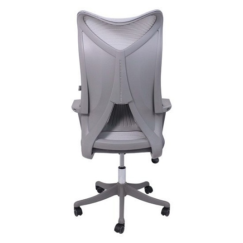 Кресло AksHome Abraham ткань/сетка, серый)