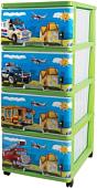 Комод Dunya Машинки 040314 (зеленый)