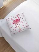 Чехол на подушку JoyArty Лепестки над фламинго sl_7421