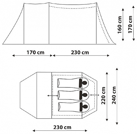 Палатка Canadian Camper TANGA 3