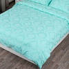 Постельное белье Миланика Бирюза 175x217 (поплин-жаккард)