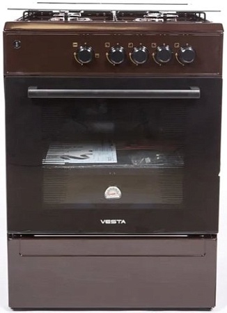 Кухонная плита VESTA Bergamo VGG 10-G (коричневый)
