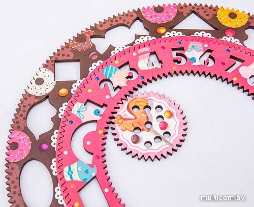 Трафарет WoodLand Toys Сладости. Спирограф для рисования 122106