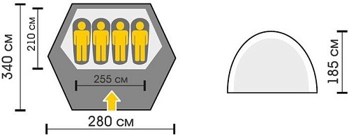 Палатка Talberg Garda 4