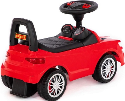 Каталка Полесье SuperCar №6 со звуковым сигналом 84590 (красный)