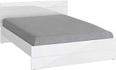 Кровать НК-Мебель Gloss 160х200 (белый/белый глянец)