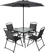 Комплект подушек AksHome Picnic (серый/черный)