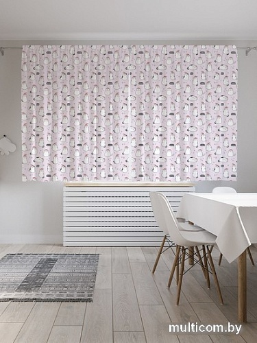 Комплект штор JoyArty Рождественские коты Oxford DeLux 1.45x1.8 м pox_380830 (2 шт)