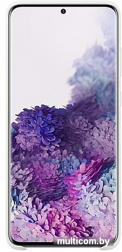 Чехол Samsung Silicone Cover для Galaxy S20+ (белый)