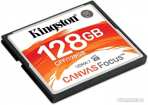 Карта памяти Kingston Canvas Focus CFF/128GB CompactFlash 128GB