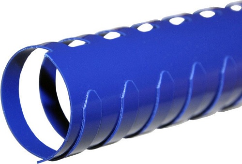 Пластиковая пружина для переплета РеалИСТ Пластик 22 мм (синий)