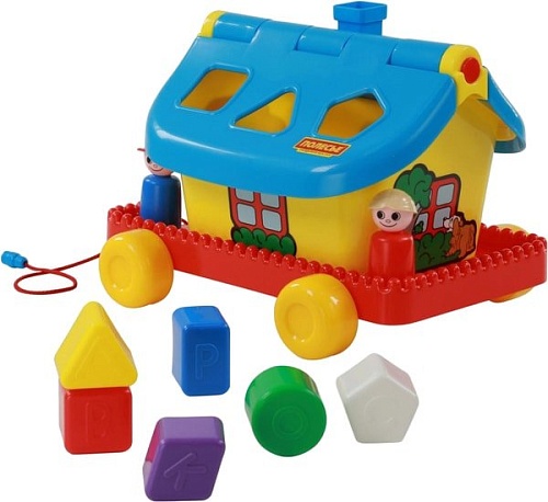 Сортер Полесье Садовый домик на колесиках (в сеточке)