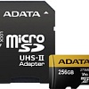 Карта памяти A-Data microSDXC UHS-II 256GB + адаптер [AUSDX256GUII3CL10-CA1]