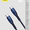 Кабель Baseus Glimmer Series Fast Charging Data Cable USB Type-C - Type-C 100W CADH000703 (1 м, синий)