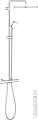 Душевая система Grohe Tempesta Cosmopolitan System 250 Cube 26689000