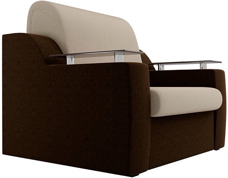 Кресло Лига диванов Сенатор 100690 60 см (бежевый/коричневый)