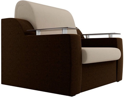 Кресло Лига диванов Сенатор 100690 60 см (бежевый/коричневый)