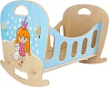 Аксессуары для кукольного домика Woody Кроватка-качалка Звёздочка 02741