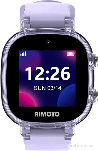 Умные часы с наушниками Aimoto Crystal 4G (сиреневый)