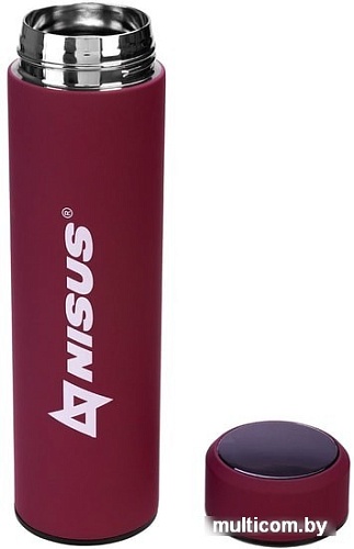 Термос Nisus N.TM-049-R 0.45л (бордовый)