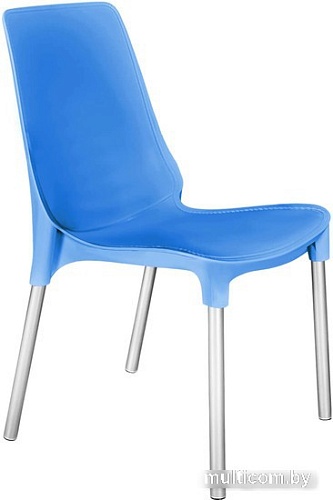 Стул Sheffilton SHT-S75 (небесно-синий/хром лак)