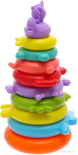 Развивающая игрушка Sima-Land Пирамидка. Единорожка KD827-22 9942654