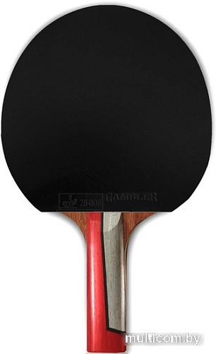 Ракетка для настольного тенниса Gambler Rosewood Im8 Carbon Mech-Tek GRC-10 (прямая)