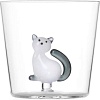 Стакан для воды и напитков Ichendorf Milano Tabby Cat 0935209007 (белый кот/серый хвост)