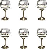Набор бокалов для вина Glasstar Line Gold LNK224-411-3 (6 шт)