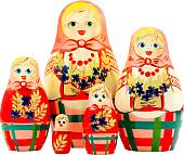 Развивающая игра Брестская Матрешка С колосками и васильками (набор 5 шт)