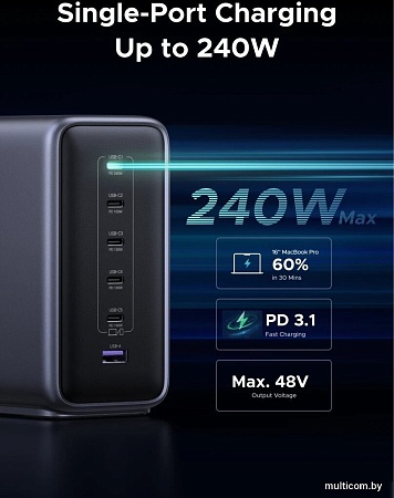 Док-станция Ugreen Nexode 500W X759 55550B