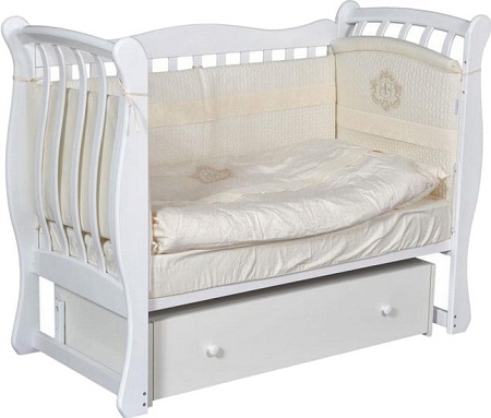 Кроватка-трансформер Антел Luiza-3 (слоновая кость)