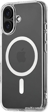 Чехол для телефона uBear Real Mag Case для Apple iPhone 16 (прозрачный)