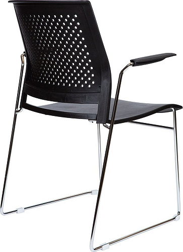Офисный стул Norden Black 823/824 Black (черный пластик /хром)