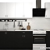 Готовая кухня S-Company Клео лайт 1.9 (черный/белый)