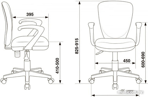 Компьютерное кресло Бюрократ KD-W10AXSN/26-22 (красный)