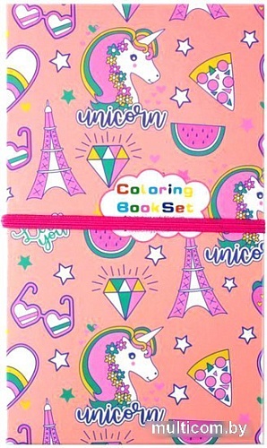 Набор для рисования Darvish Раскраска с карандашами DV-12972 (в ассортименте)