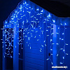 Бахрома Luazon 3x0.9 м 232 LED 5204451 (белый каучук провод, синий)