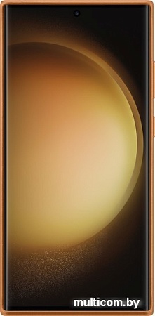Чехол для телефона Samsung Leather Case S23 Ultra (песочно-бежевый)