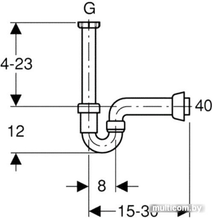 Сифон Geberit Uniflex 152.742.11.1