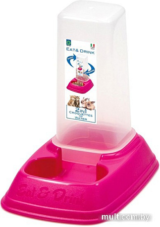 Кормушка механическая Georplast Mini Dispenser Eat & Drink 10087 (в ассортименте)
