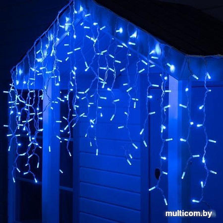 Бахрома Luazon 3x0.9 м 232 LED 5204451 (белый каучук провод, синий)